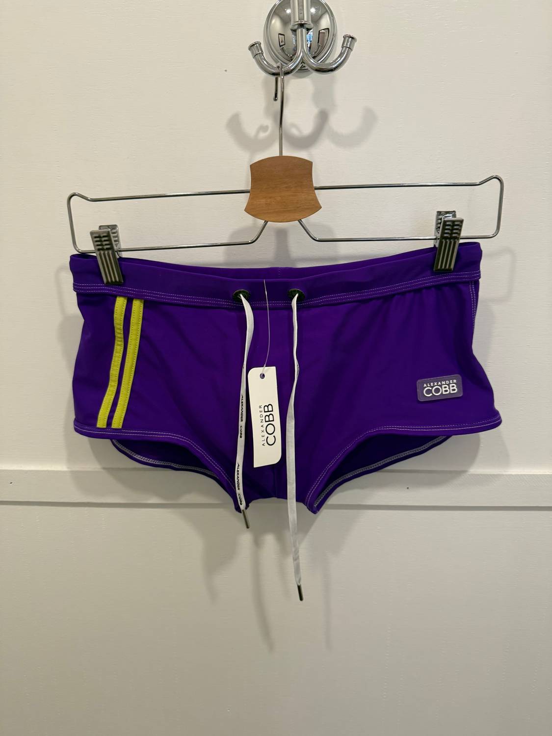 Alexander Cobb Drawstring Swim Trunk in lilac - men's swimwear - view 4