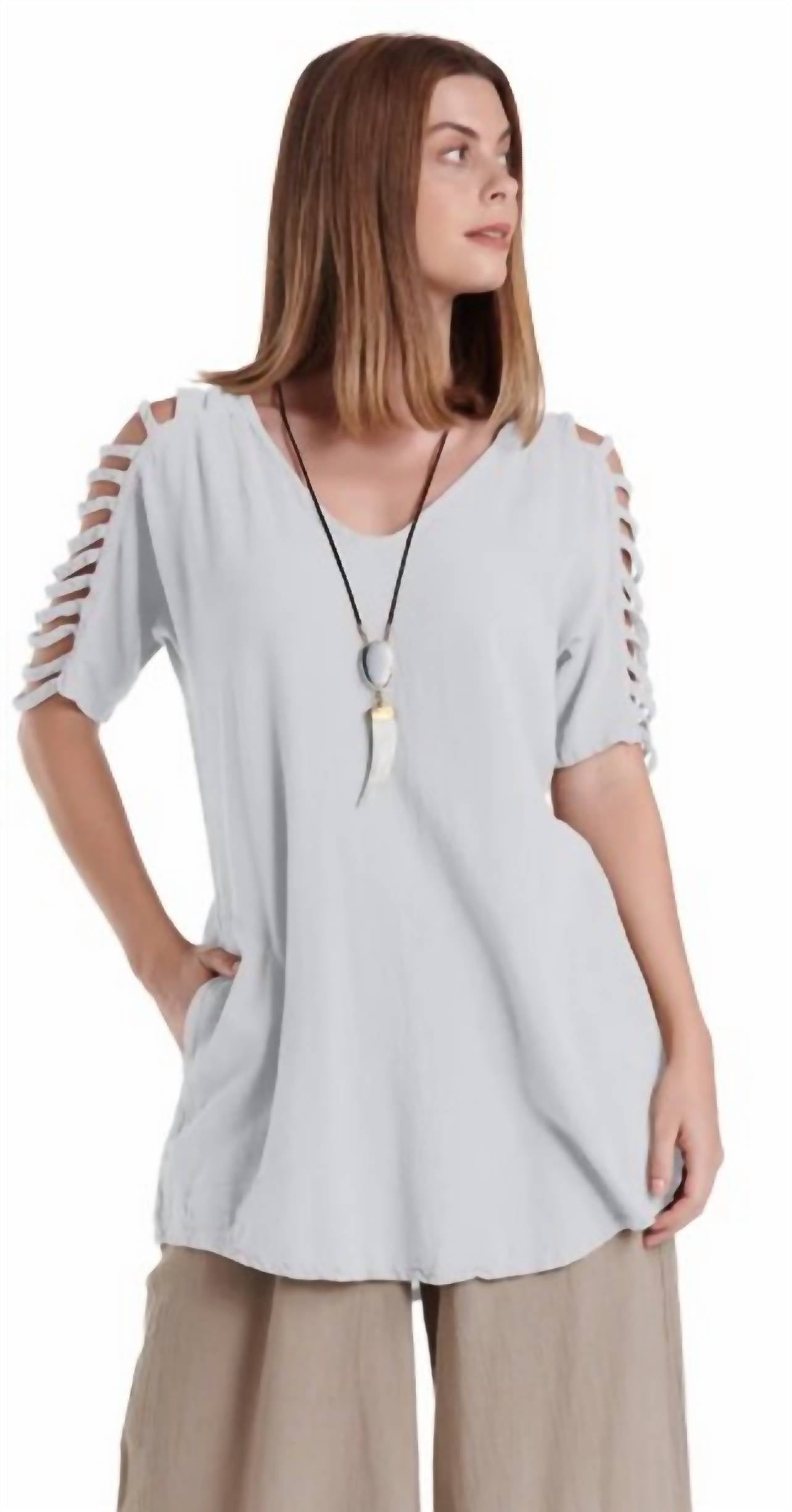 Oh My Gauze! - WATERFALL COTTON BLOUSE
