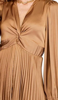 Joy Joy - Front Twist Pleated Dress