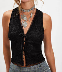 Free People Jaida Vest in black - women's jacket