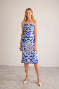 Lavender Brown - Soraya Strapless Midi Dress