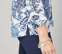Spartina 449 - Peeples Song Cora Silk Lowcountry Blouse