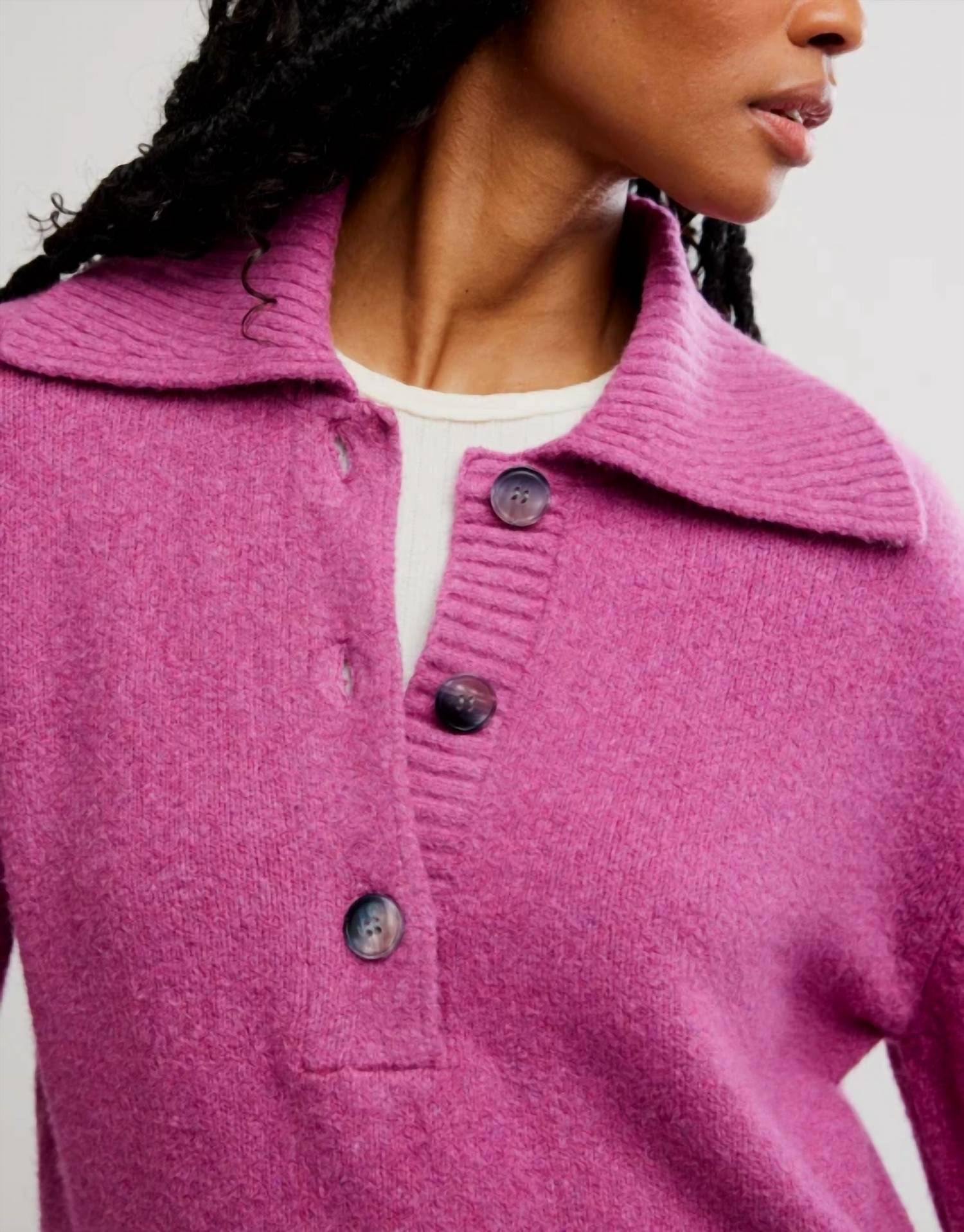 Free People - Trading Up Polo Sweater