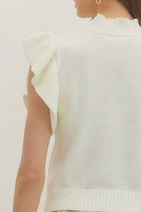 Entro - Lexi Ruffle Sleeve Knit Top