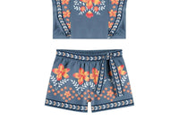Nanai - Girl's Floral Short Set