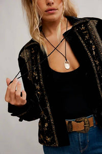 Free People - Maxxie Velvet Waist Coat