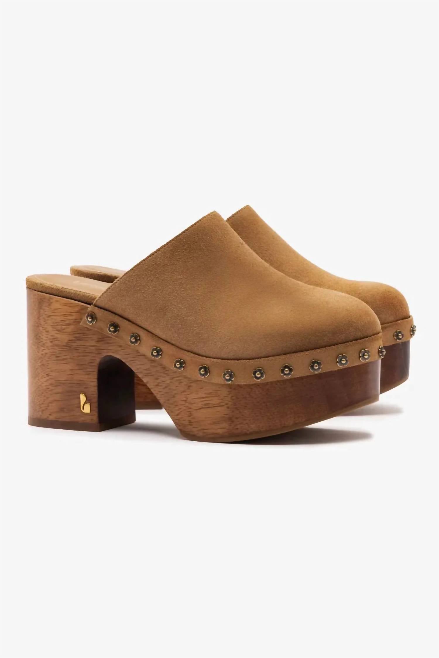 Larroude - Women's Miso Wooden Platform Clogs