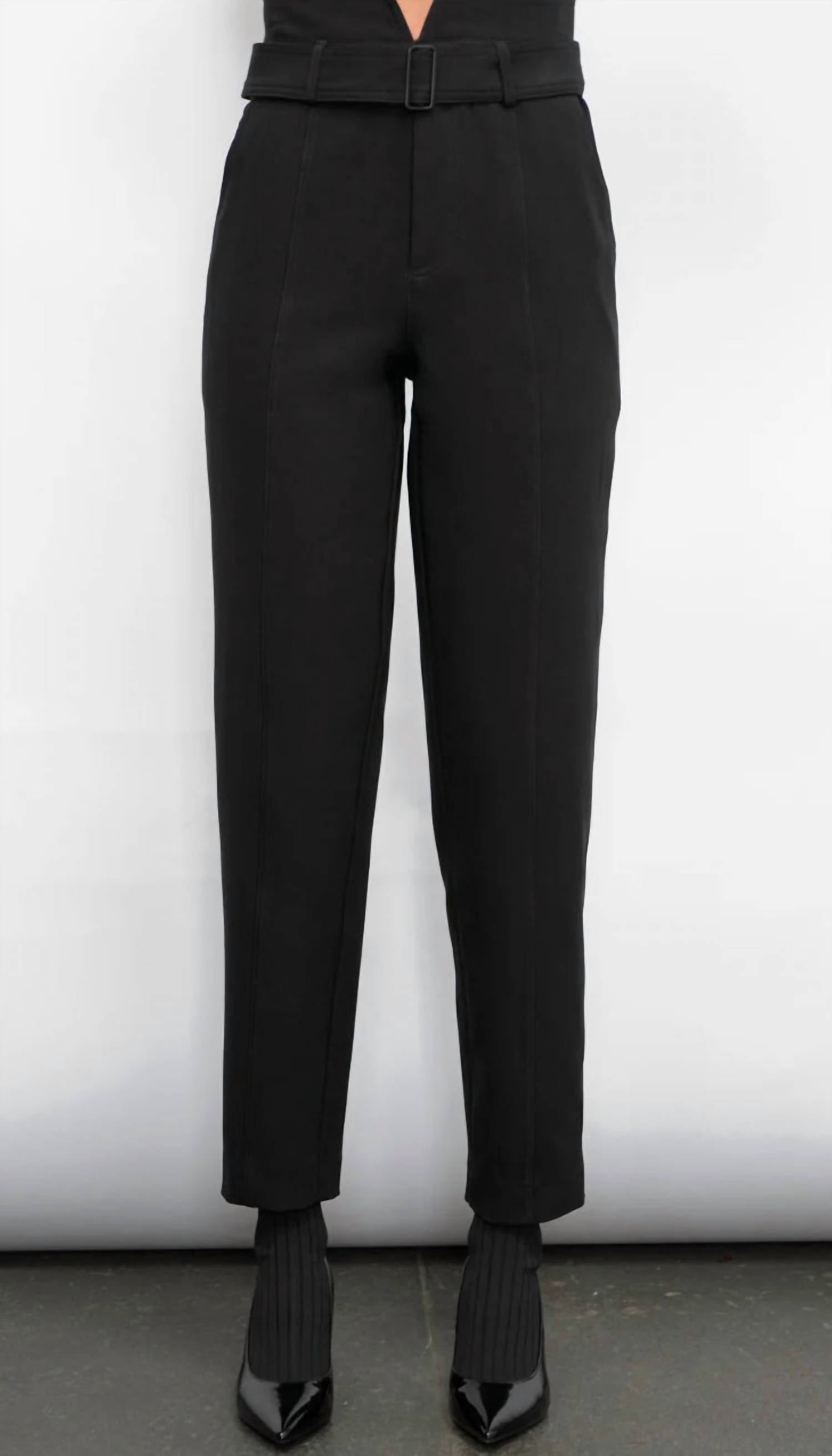 Greylin - Abilene Belted Paperbag High Waist Pants