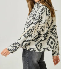 Mystree - Metallic Washed Denim Jacket