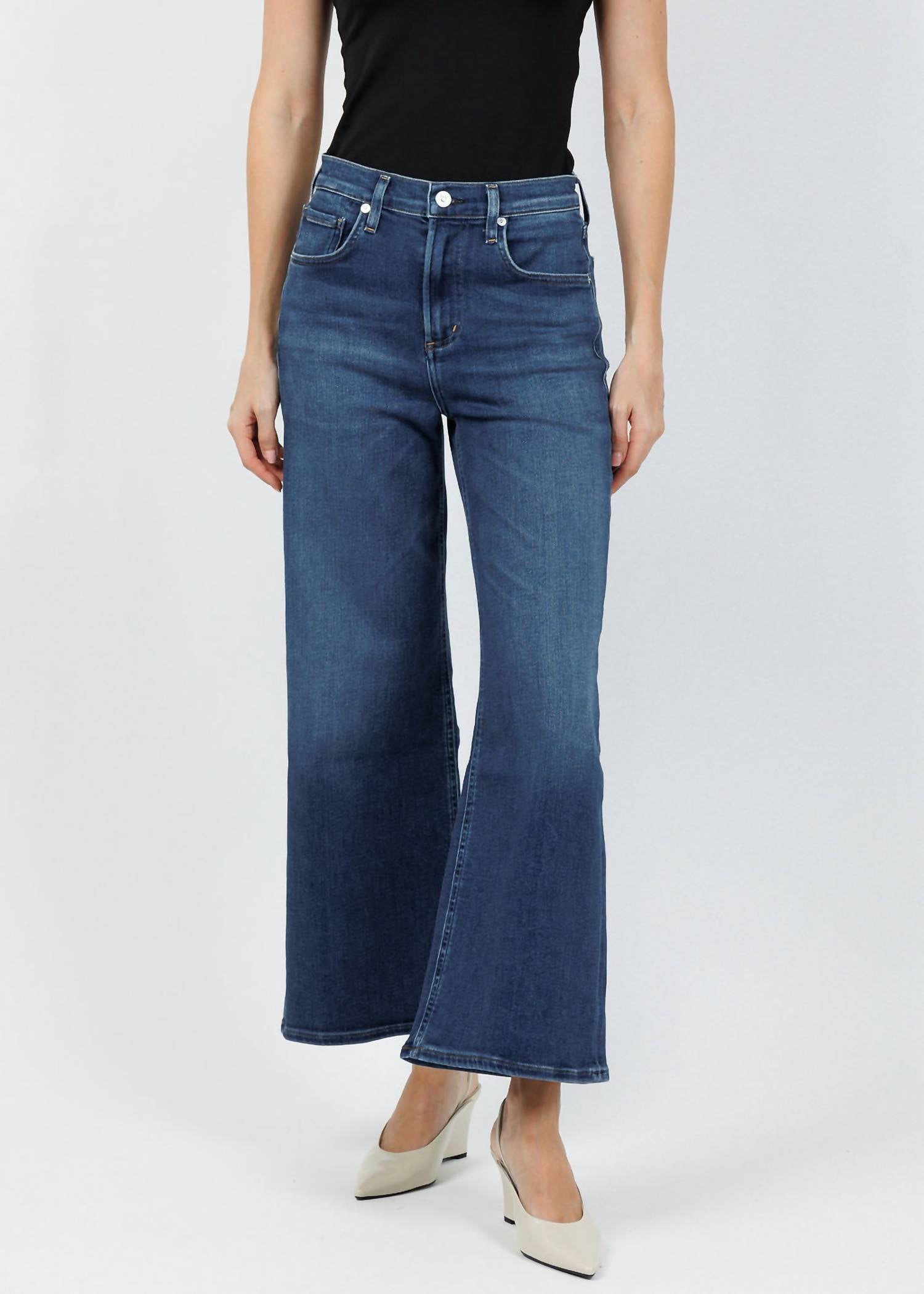 Citizens Of Humanity - Lyra Wide Leg Crop Clean Hem Jeans
