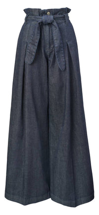 Untourage the Label Austyn Wide Leg Pants in dark blue - women's pants - alternate view
