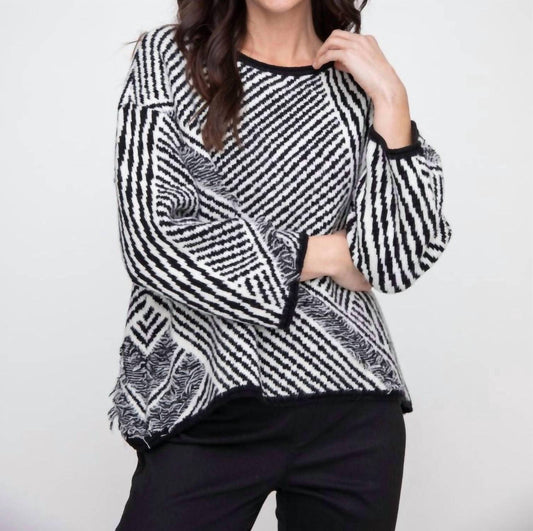 Habitat - Striped Fringe Swing Pullover Top