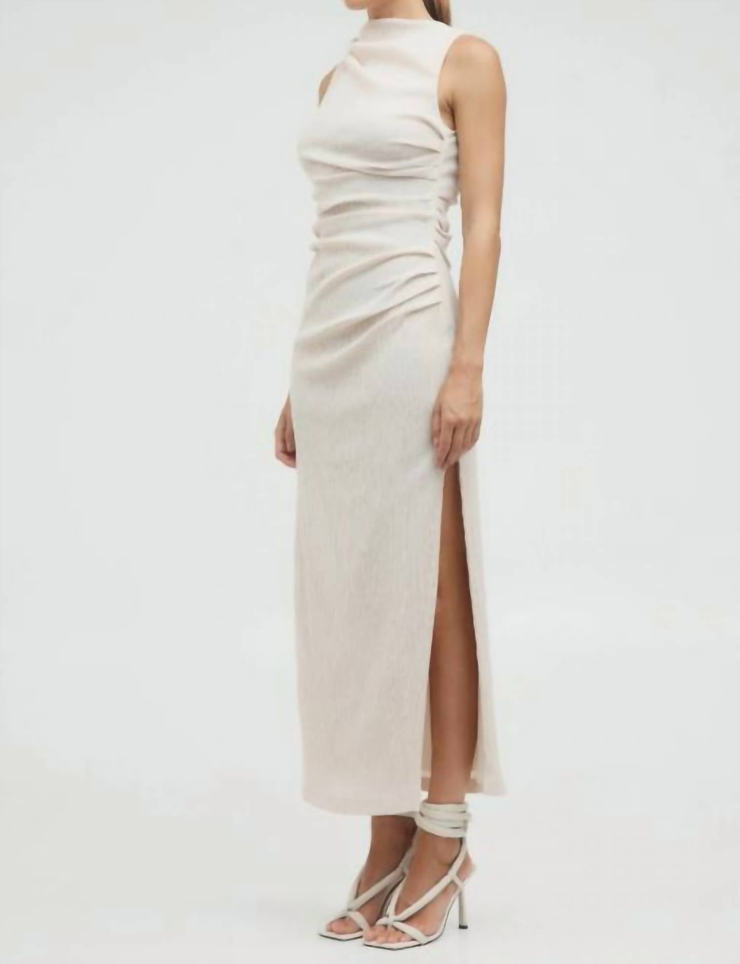 Third Form - Electric Tucked Maxi Tank Dress