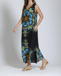 Apny - Women's V Neck Tank Maxi Dress