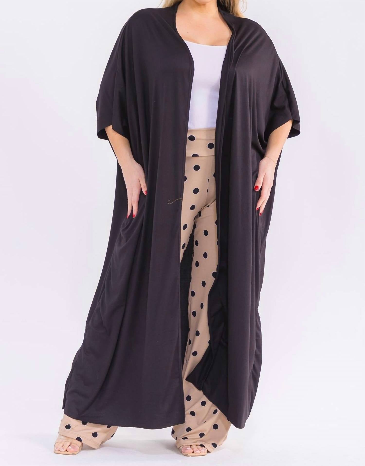 Karen T Design Dotted Print Pant Set in beige - women's sleepwear - view 6