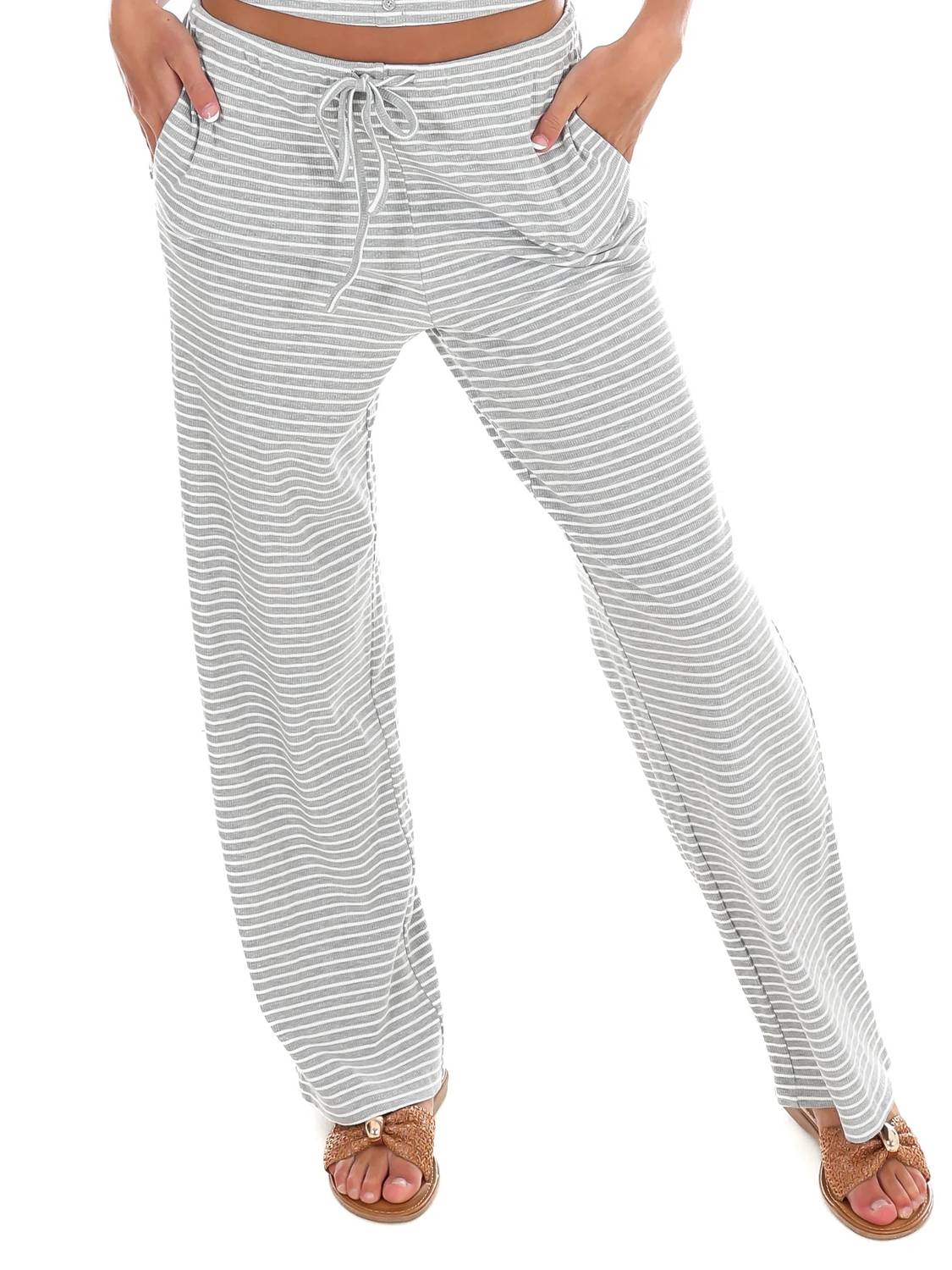 Bailey Rose - Women's All That And More Stripe Pants