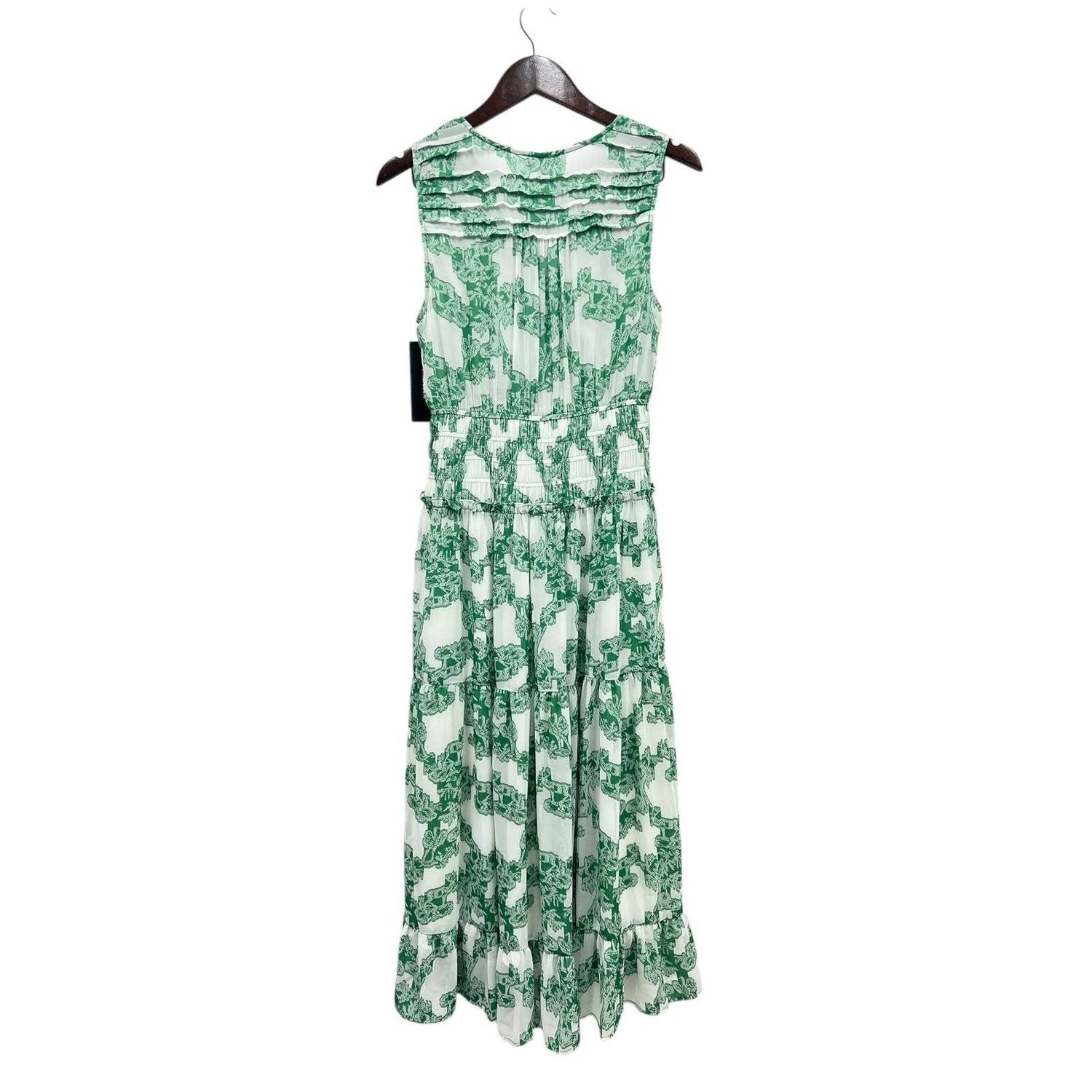 Current Air - Abstract Motif Midi Dress