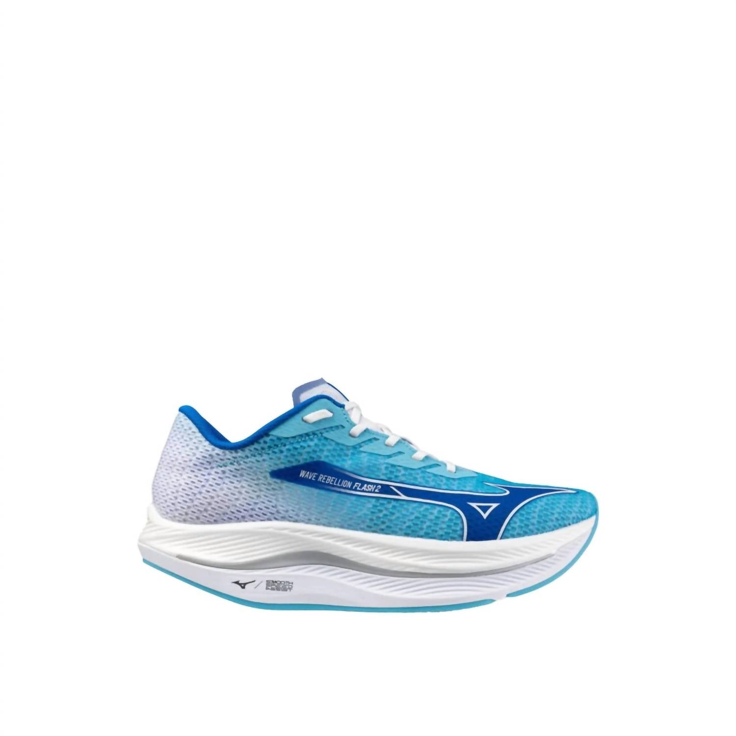 MIZUNO Women's Wave Rebellion Flash 2 Sneaker in river blue blue wing teal - women's sneaker