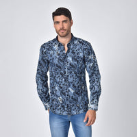 Eight X - Distressed Denim Button Down Shirt