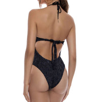 Luli Fama - Vibras Halter Keyhole Bandeau One Piece