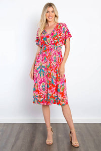 Emme Kay - Bulgari Print Midi Dress