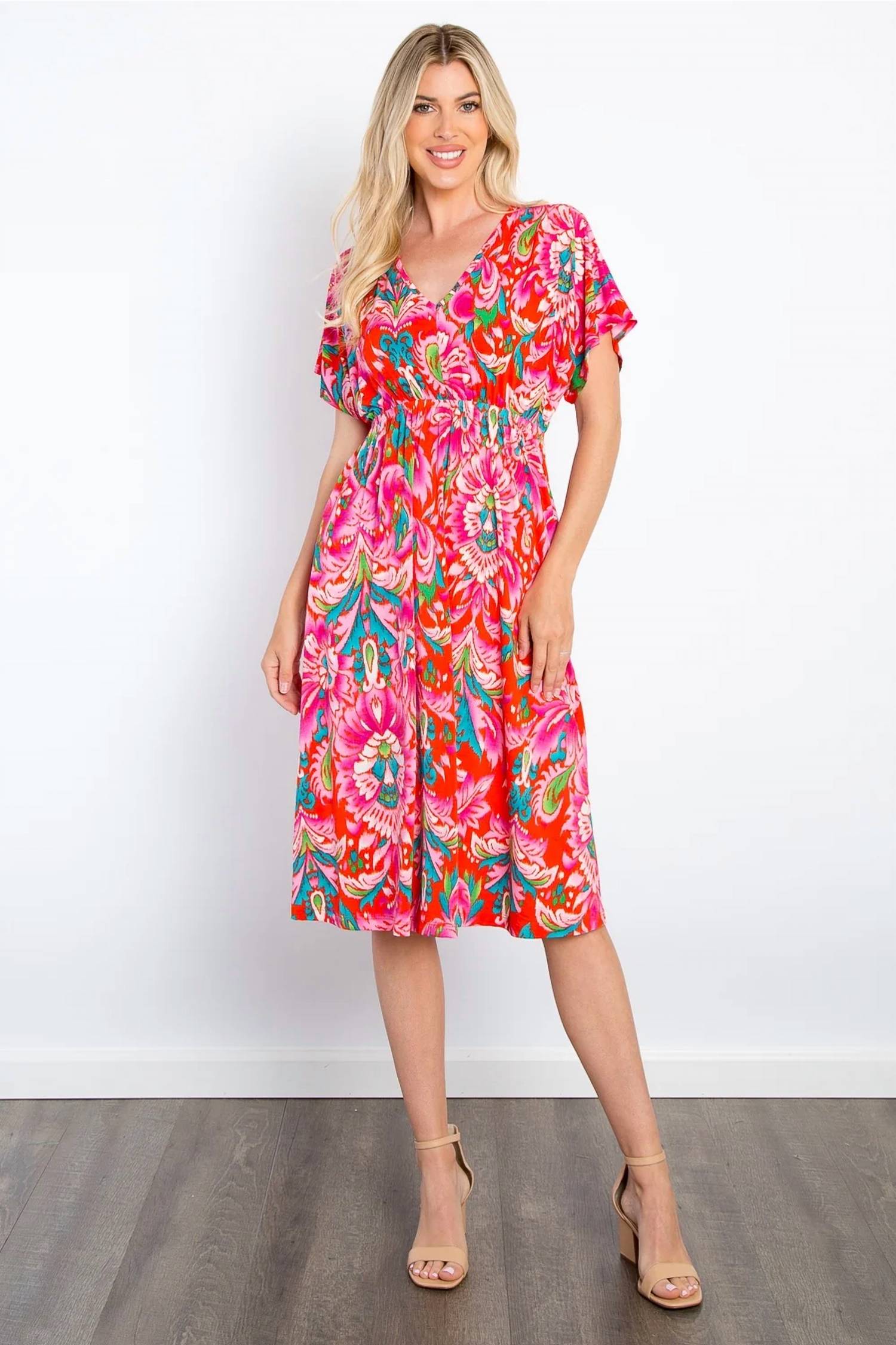 Emme Kay - Bulgari Print Midi Dress