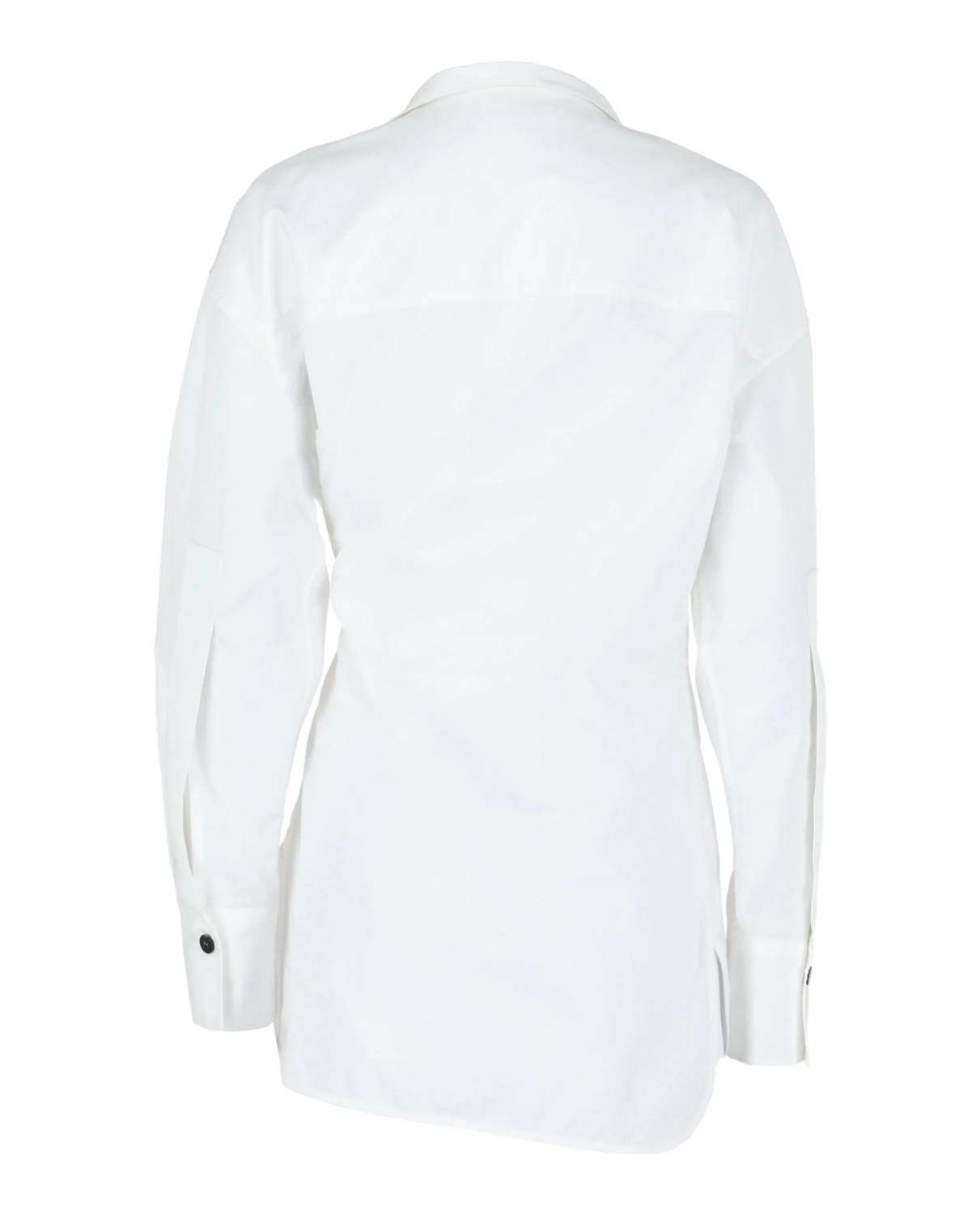 Salvatore Ferragamo - Women's Asymmetric Cotton Dress Shirt