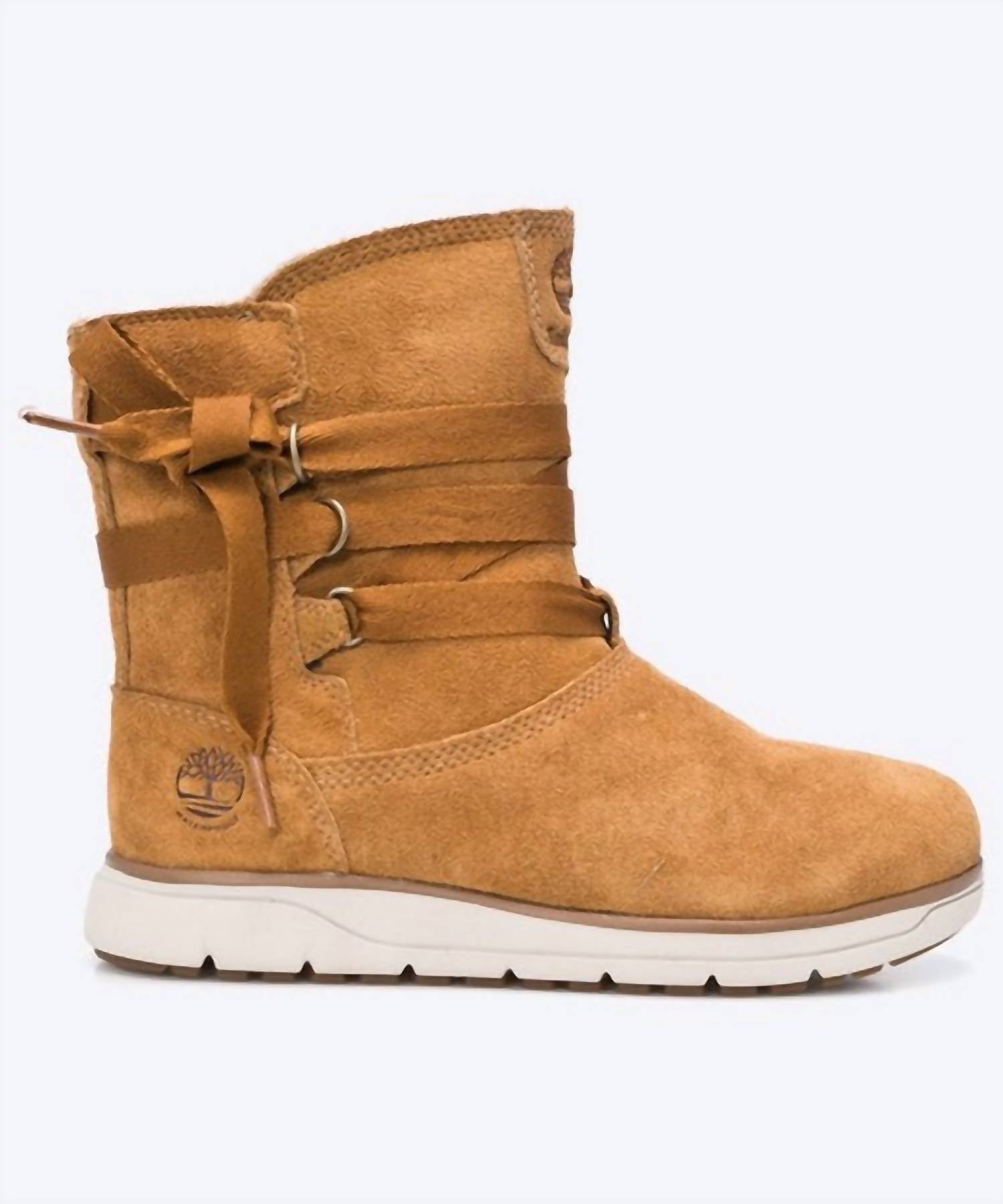 Timberland Women's Leighland Pull Boots in brown - women's shoe