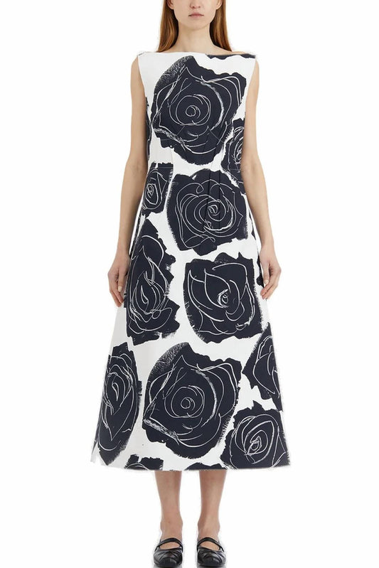 Marni - Printed Cotton-poplin Midi Dress