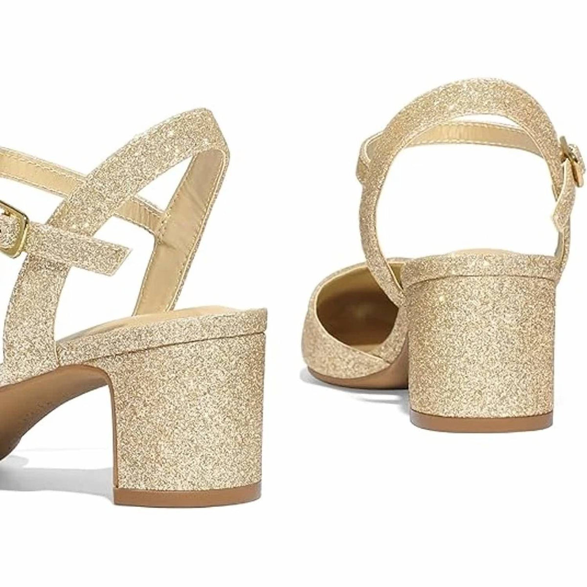 Mysoft - Women's Pointy Toe Ankle Strap Heels