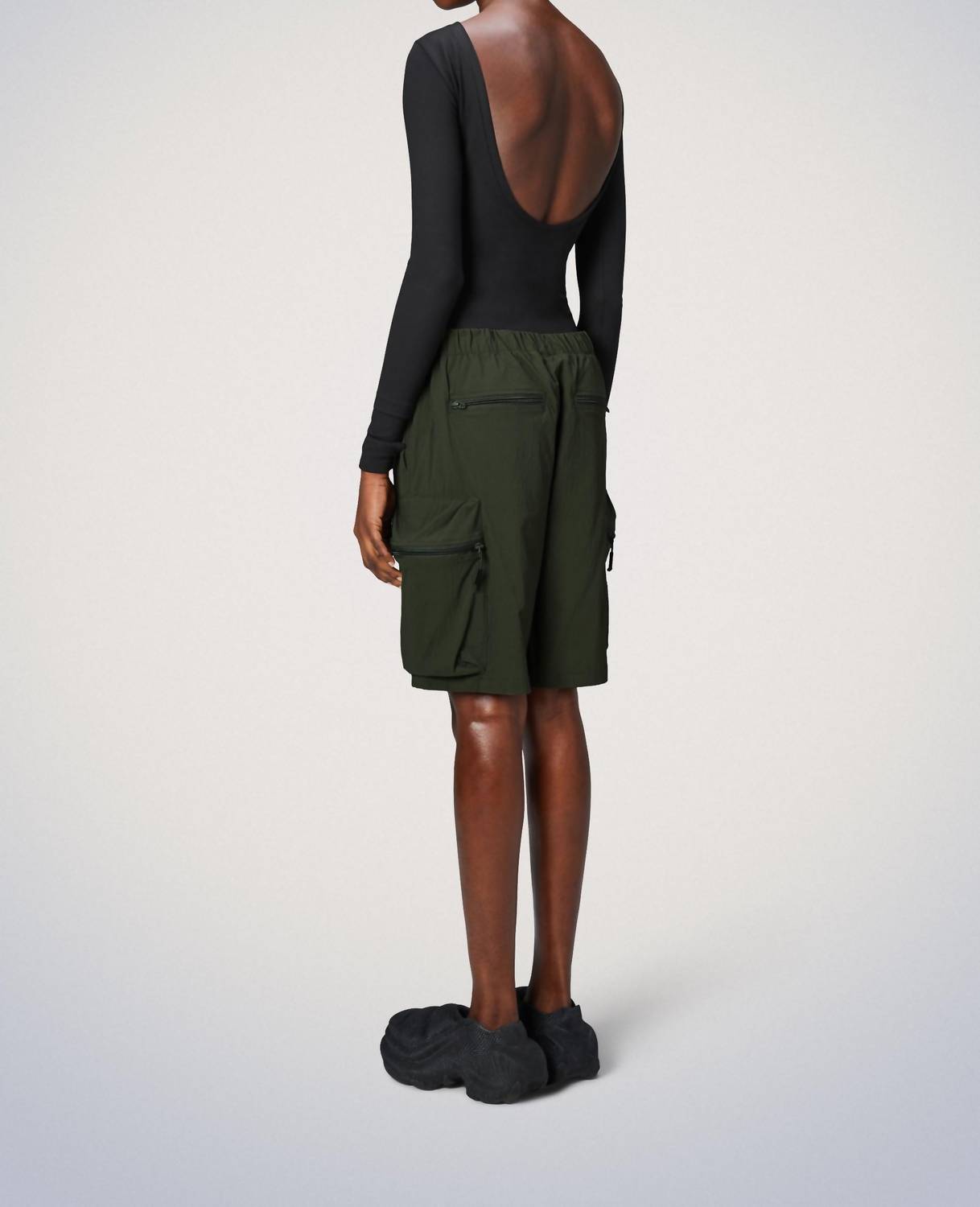Rains Tomar Shorts in green - women's shorts - detail view