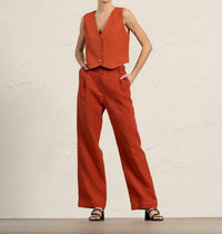 Menique - High Drape Wide Leg Pants