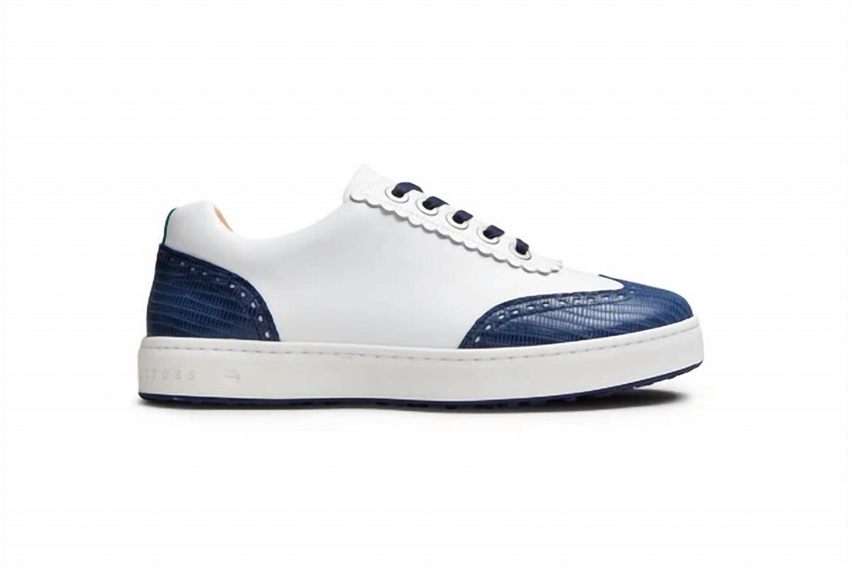 Royal Albartross - Women's Primrose Spikeless Wingtip Designer Golf Shoe