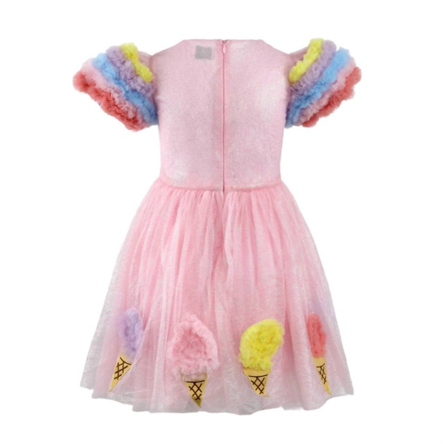 Lola + The Boys - Kid's Ice Cream Shimmer Tulle Dress