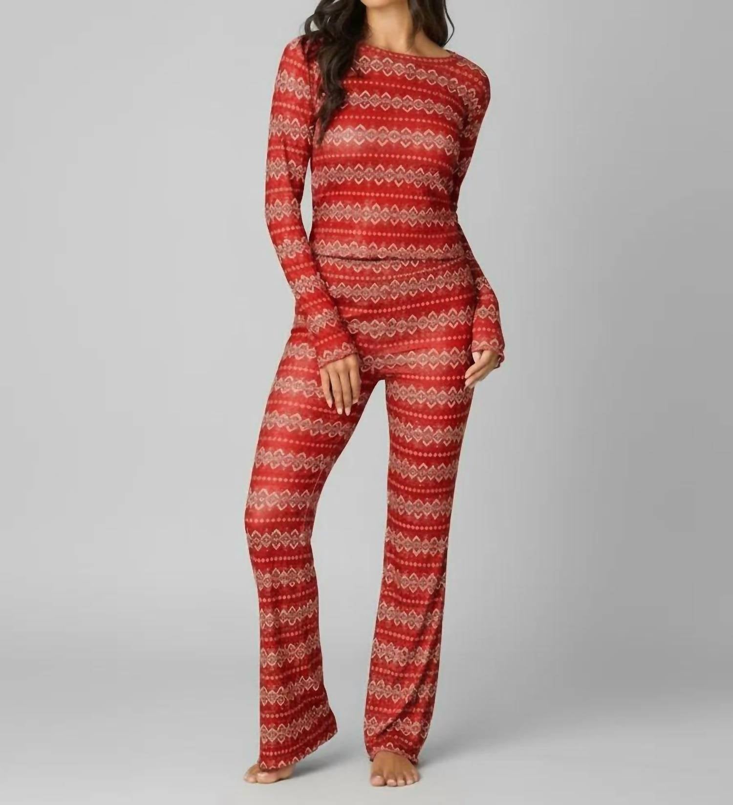 Pj Salvage - Holidays Long Sleeve Pajama Top