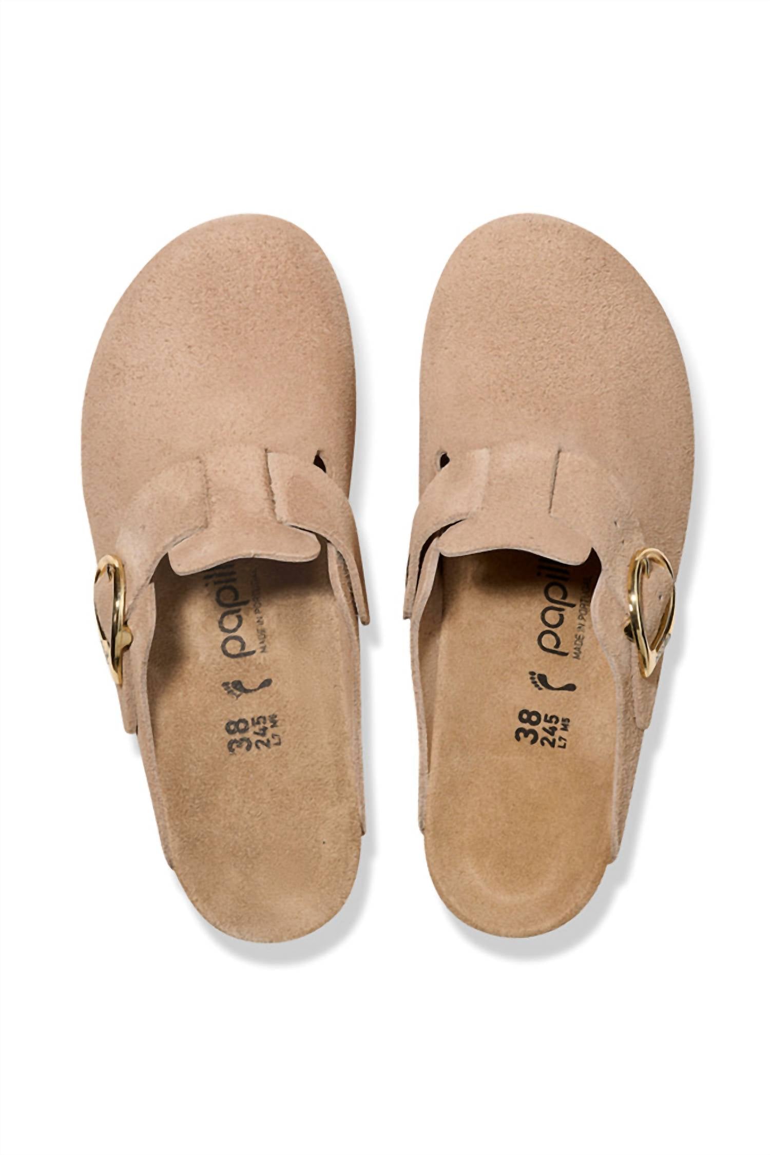 Birkenstock - Women's Fanny Ring-buckle Suede Leather Clogs