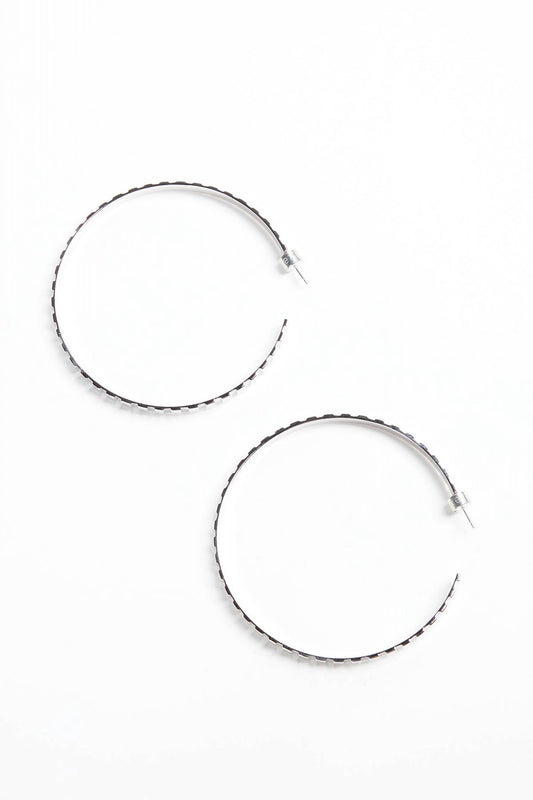 RECTANGLE STEP PATTERN HOOPS