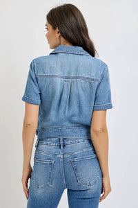 Risen - Shanda Short Sleeve Denim Jacket