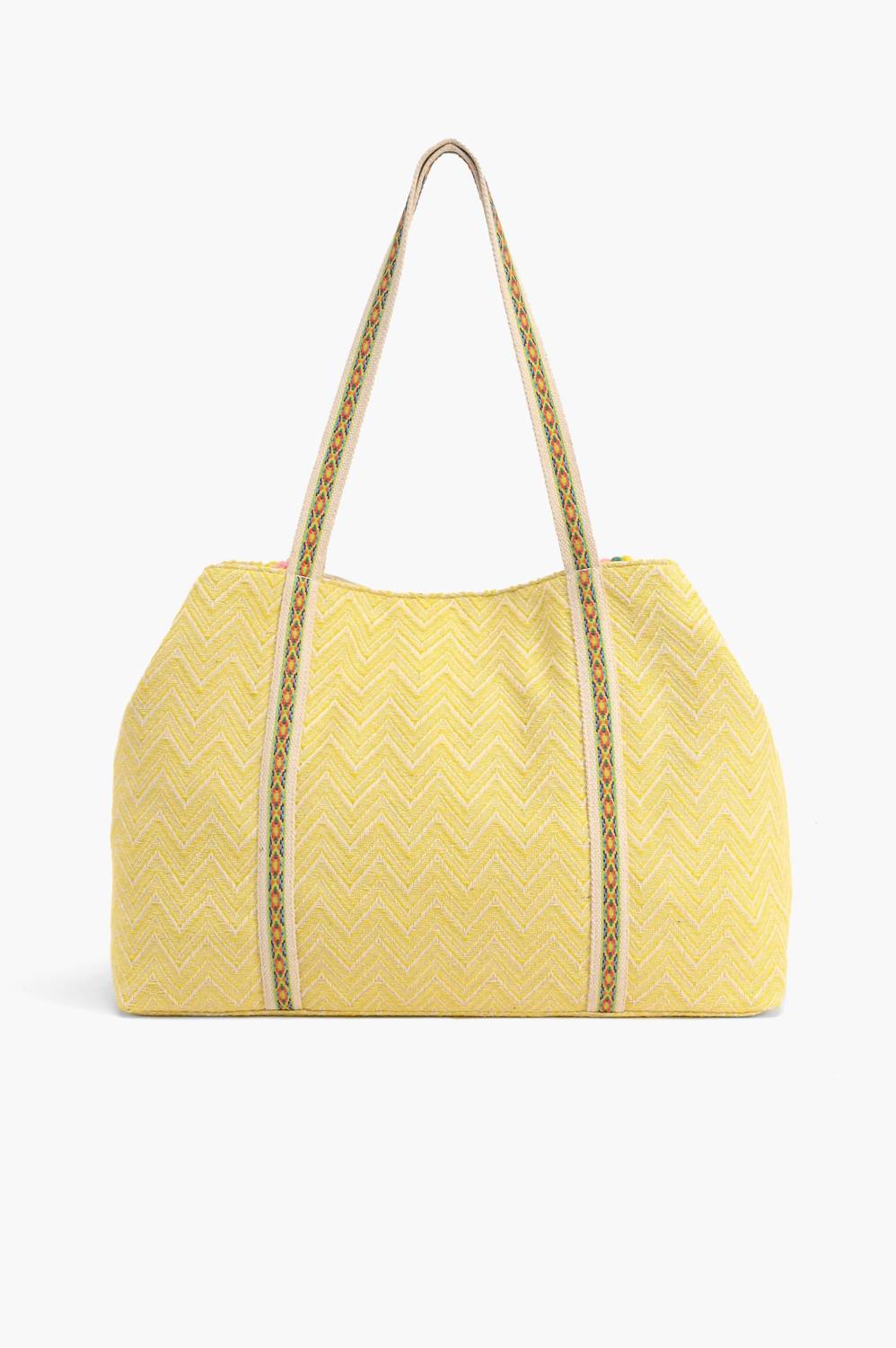 America & Beyond - Women's Blazing Hibiscus Embellished Tote
