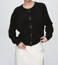 Marle Babette Cardigan in black - women's cardigan