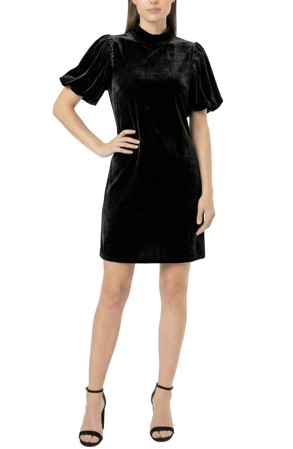 Area Stars - Women's Velvet Mock Neck Dress