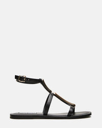 STEVE MADDEN Women's Alma Strappy Sandals in black leather - women's sandal