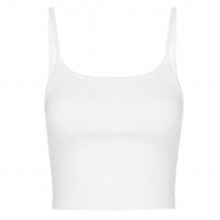 Pj Harlow - Ribbed Crop Tank With Straps