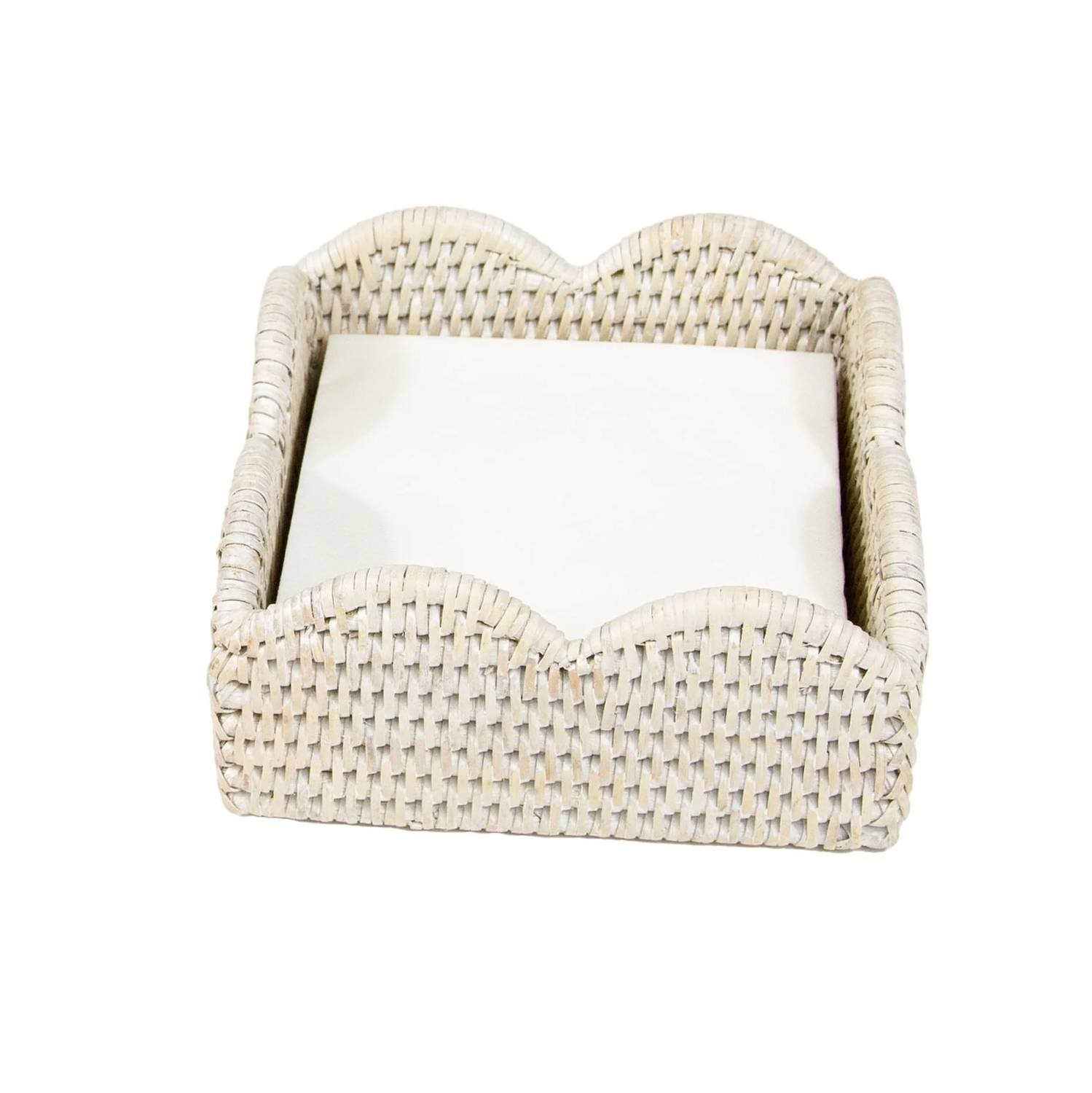 Caspari - Rattan Cocktail Napkin Holder