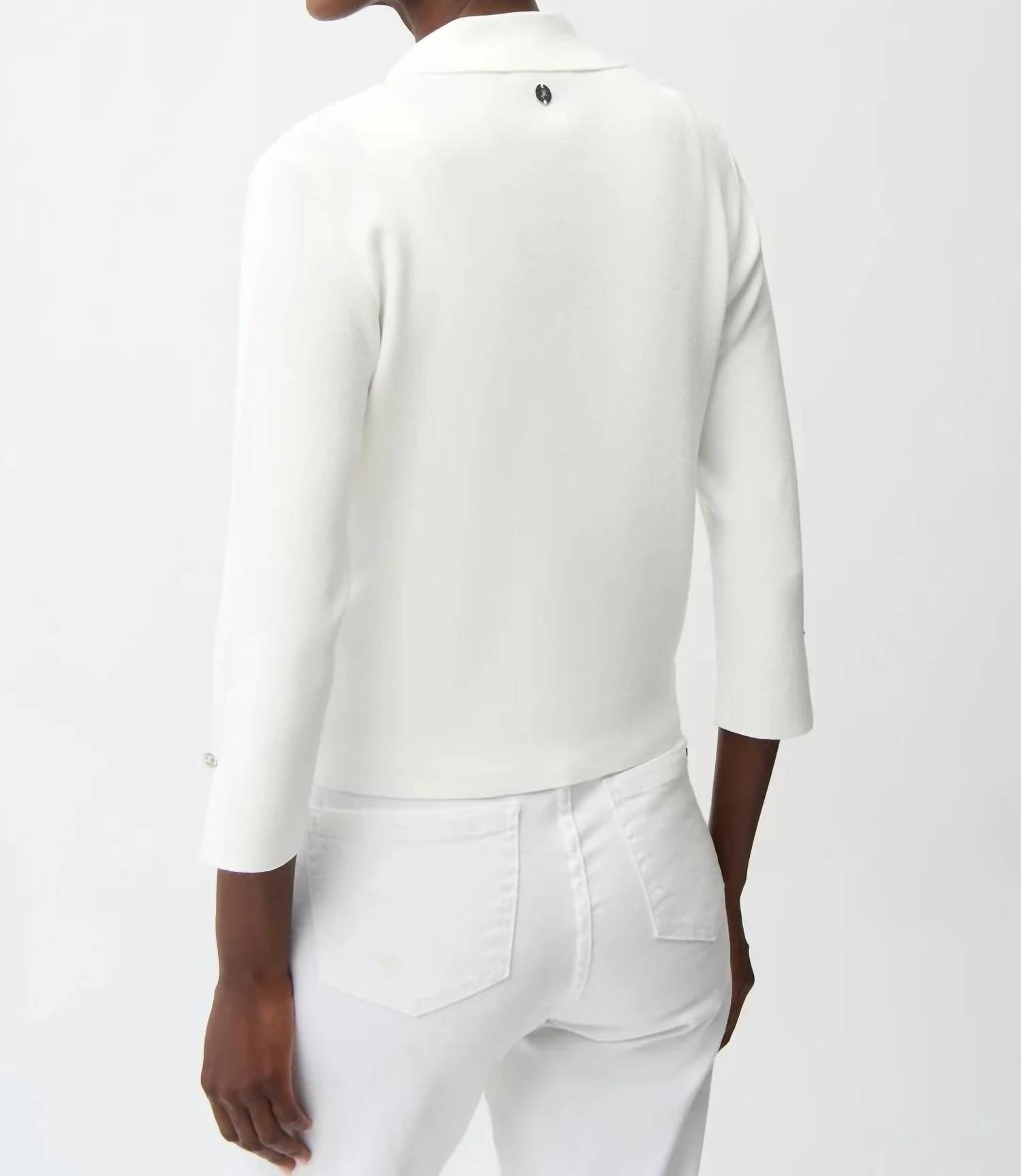 Joseph Ribkoff - Open Front 3/4 Sleeves Cardigan