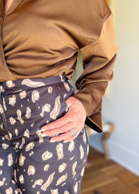 GLAM Savannah Chic Wide Leg Pants in navy - women's pants - view 5
