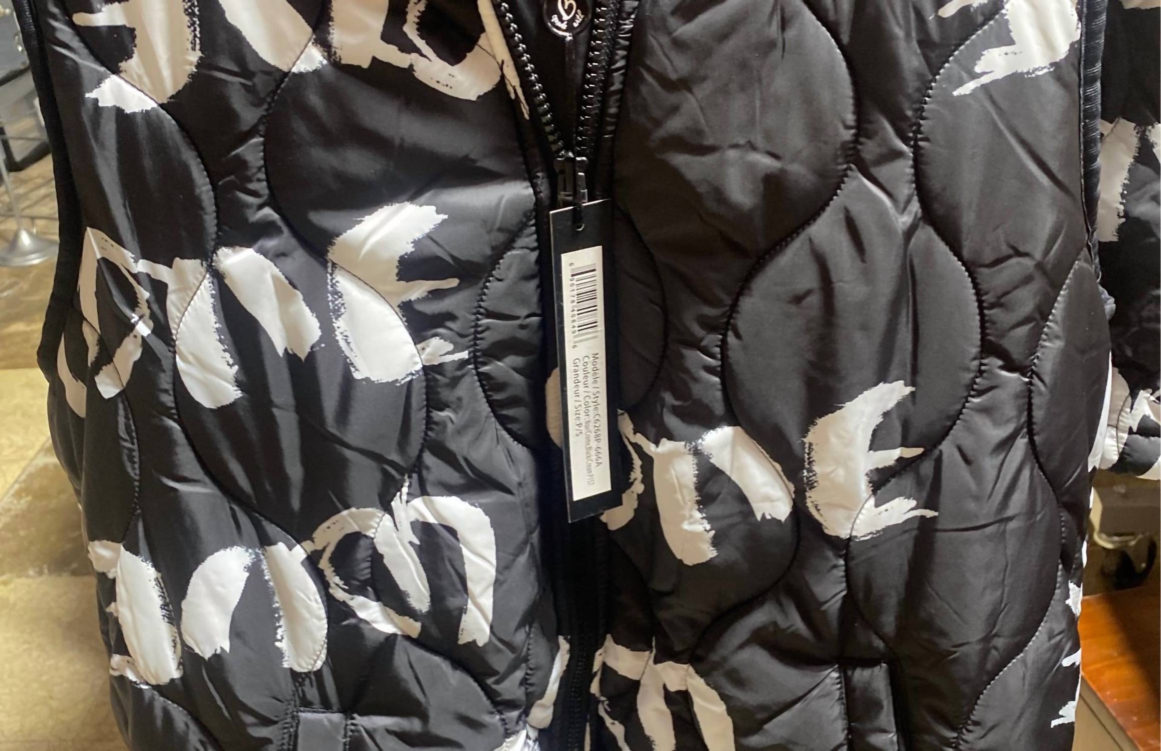 Charlie B - Hooded Sleeveless Quilted Long Vest