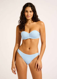 Seafolly - Mesh Effect Bustier Bandeau Bikini Top