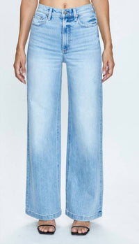 PISTOLA Lana High Rise Ultra Wide Leg Jean in chalet vintage - women's jeans