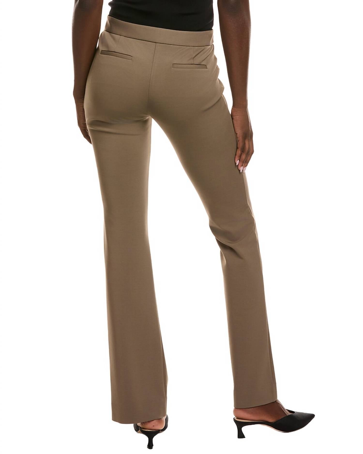 Lafayette 148 Waldorf Pant in concrete - women's pants - detail view